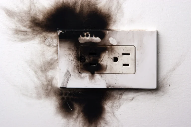 burning plastic smell from outlets